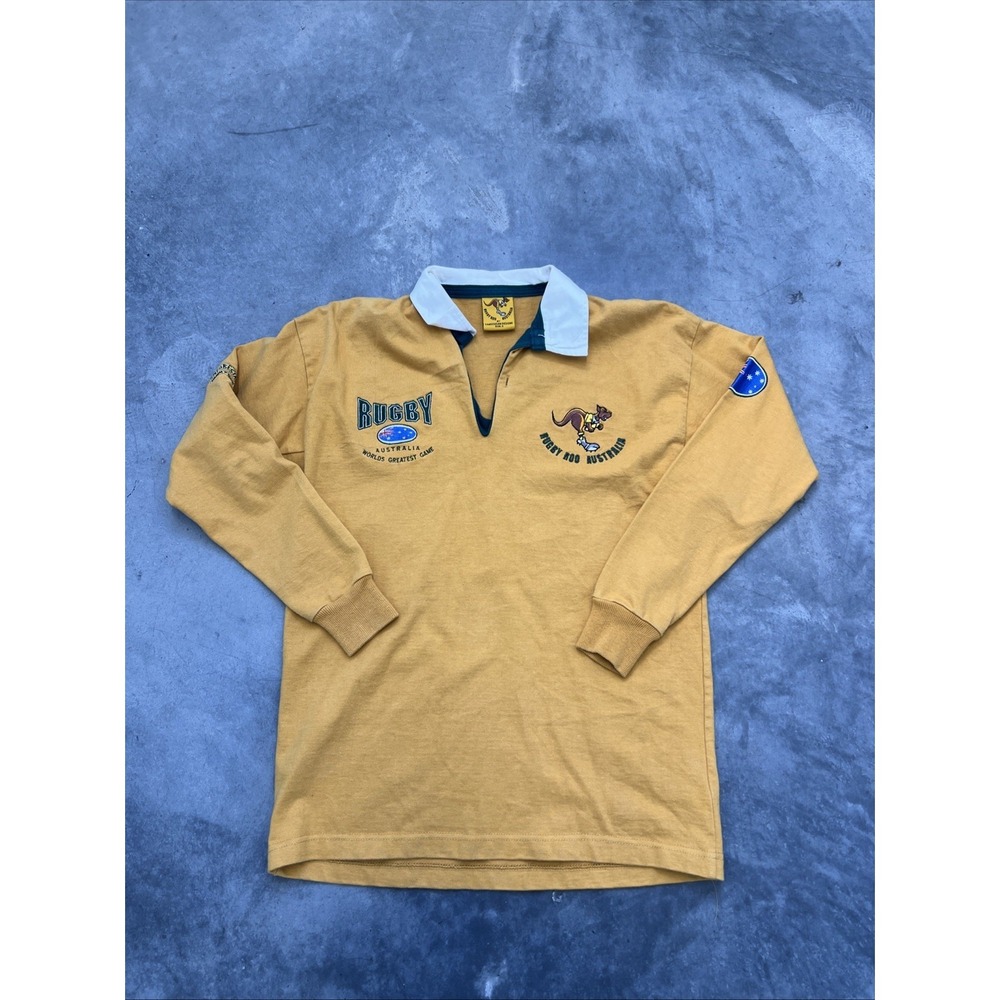 Rugby Too Australia Long Sleeve Yellow Size Small